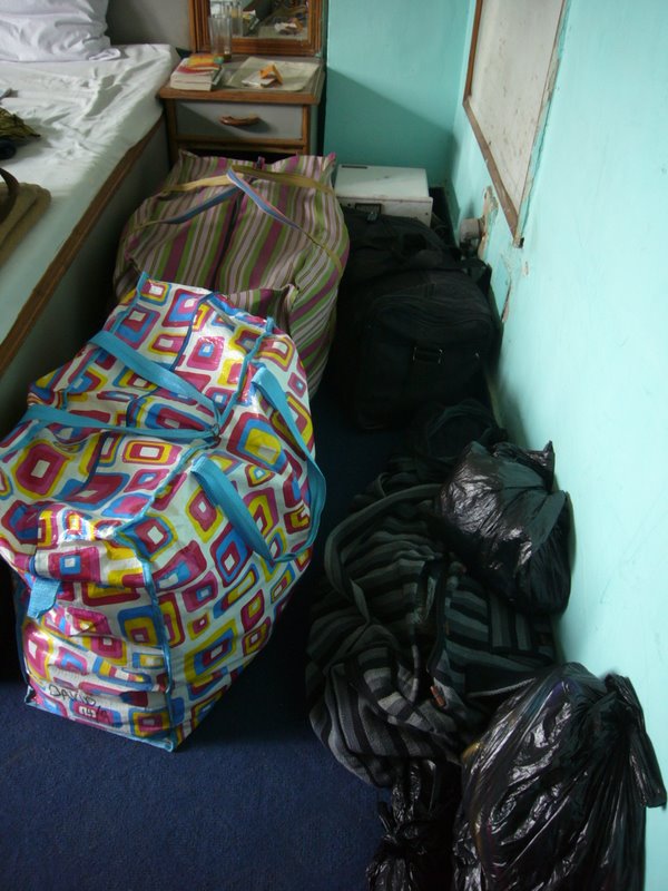 The junk we had to take home.